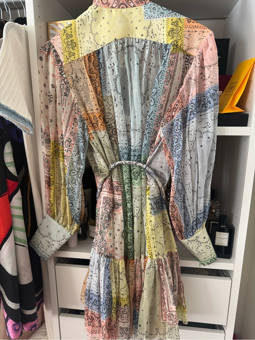 Zimmermann Pastel Patchwork Bandana Mini Dress - Picture 4 of 10